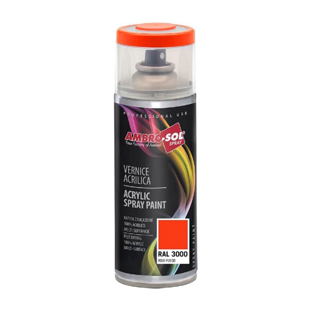 Pintura Aerosol RAL 3000 400ML Rojo Fuego