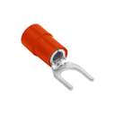 Terminal Horquilla Aislado Rojo (100 und) Ø 1/4" (6mm) – 22-16 AWG (0.5-1.5mm²)
