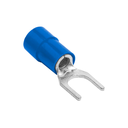 Terminal Horquilla Aislado Azul (100 und) Ø 5/32" (4mm) – 16-14 AWG (1.5-2.5mm²)
