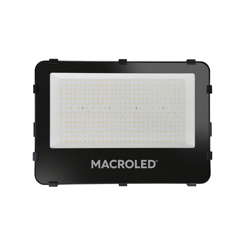 REFLECTOR LED NEGRO 300W 220-240VAC LUZ CÁLIDA 3000K IP65