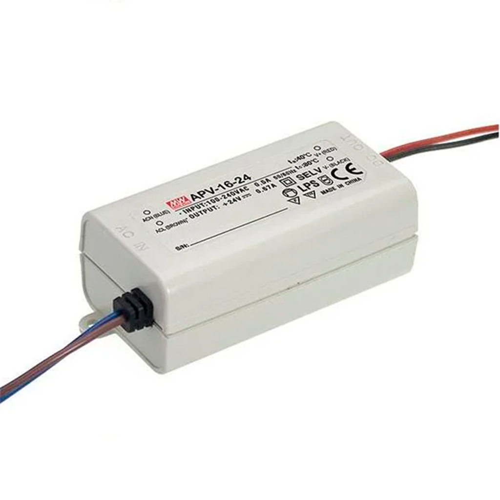 Fuente de alimentación 16.08W 24V 0.67A 90-264VAC Constant V