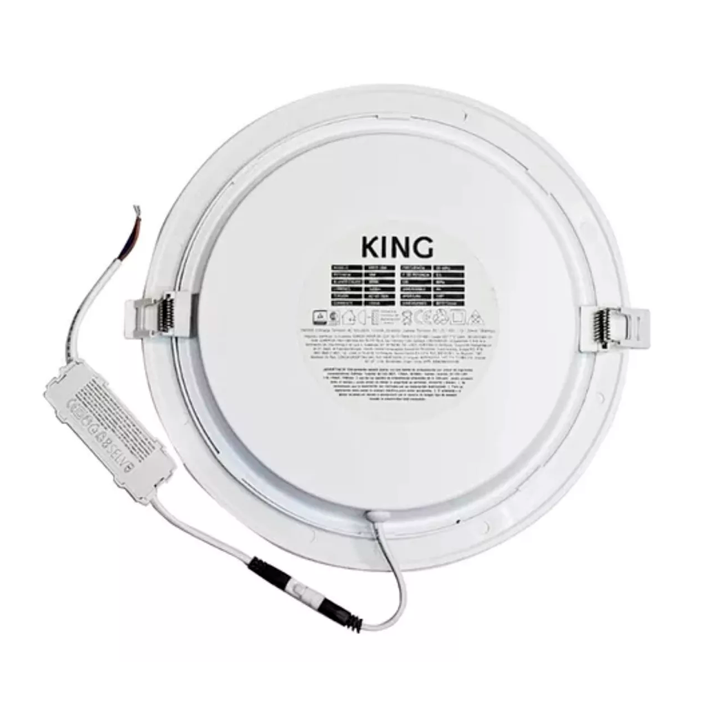 PANEL FLAT CIRCULAR KING 12W AC100-240V CALIDO 3000K