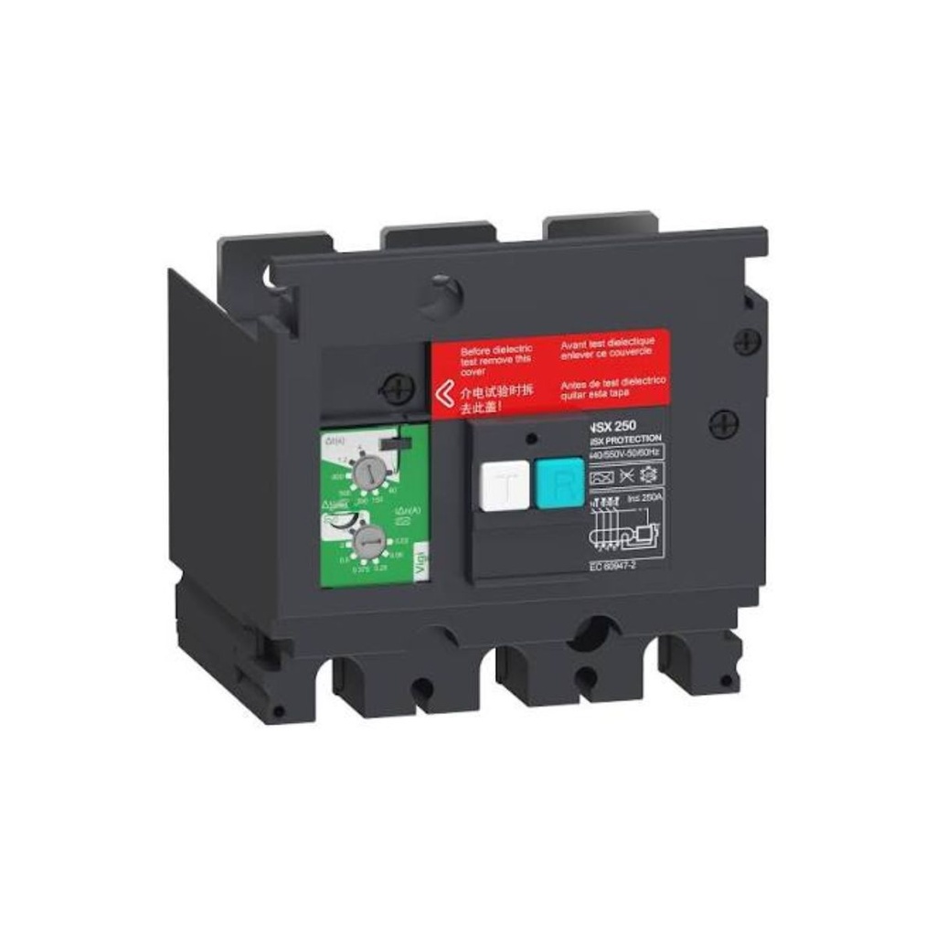 MODULO DIFERENCIAL VIGI MH 3P 0.03/10A 200/440V P/INT CAJA MOLD NSX 100/160 LV429488