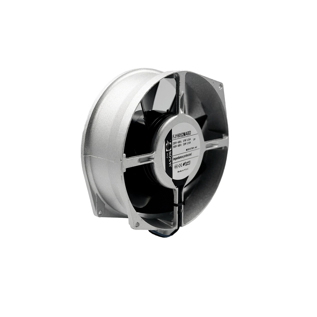 VENTILADOR CON ASPAS DE METAL 230VAC 60Hz 172X150X55MM