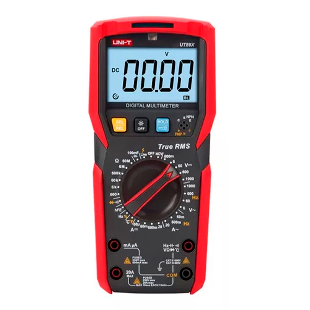 Multimetro Digital True RMS, NCV, Medicion De Temperatura, Rango Hasta 1000 V