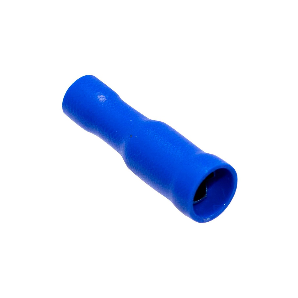 Terminal Hembra Tipo Bala Aislado – 16-14 AWG (1.5-2.5mm²) Azul (100 und)