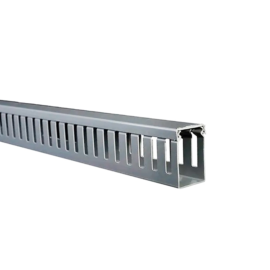 Canaleta Ranurada 40Hx25Ax2000L MM Color Gris