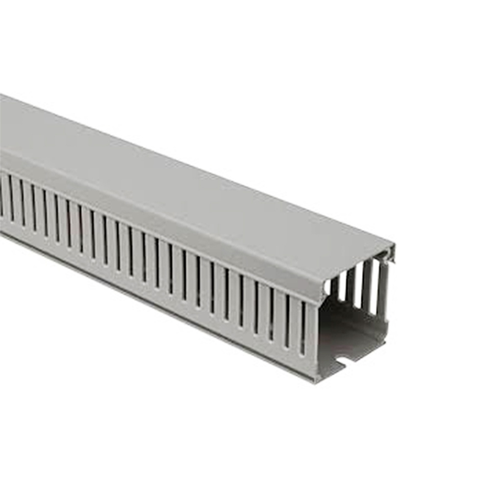Canaleta Ranurada 40Hx40Ax2000L MM Color Gris