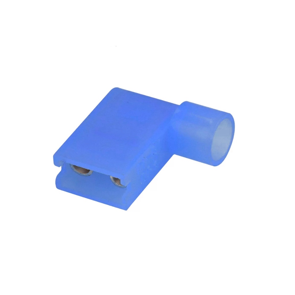 Terminal Hembra Nylon Aislado Tipo Bandera – 16-14 AWG (1.5-2.5mm²) Azul (100 und)