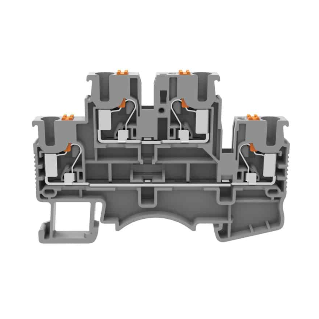 BORNERA DE PASO DE CONEXION RAPIDA DSKK2.5, 0.2-2.5mm2, DOBLE PISO MODELO