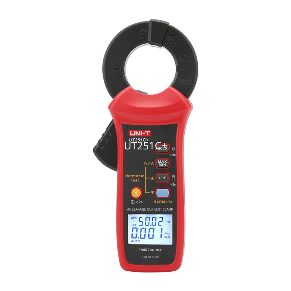 Pinza Amperimétrica p/Corriente de Fuga 3 mA – 60 A c/BT