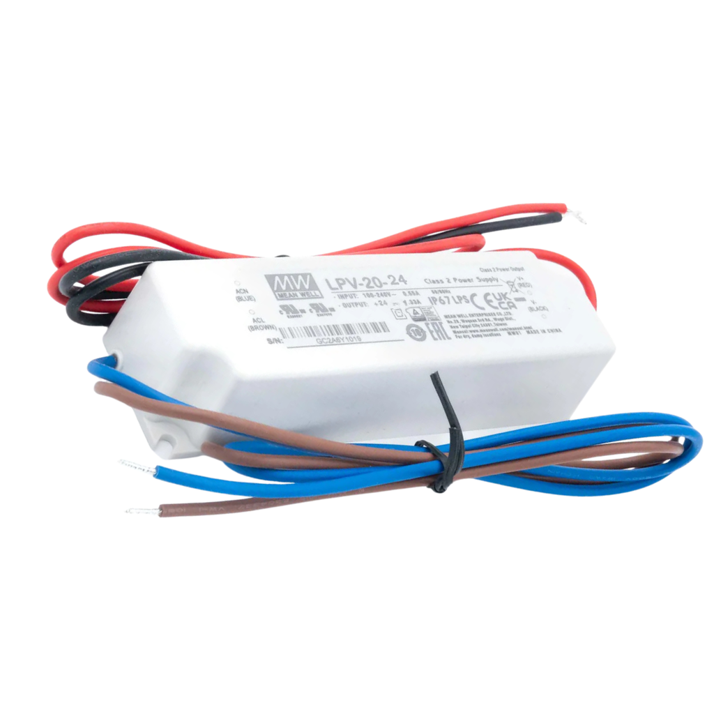 Fuente De Alimentacion LED 20W 24VDC 0.83A In 90-264VAC IP67 Constant Voltage