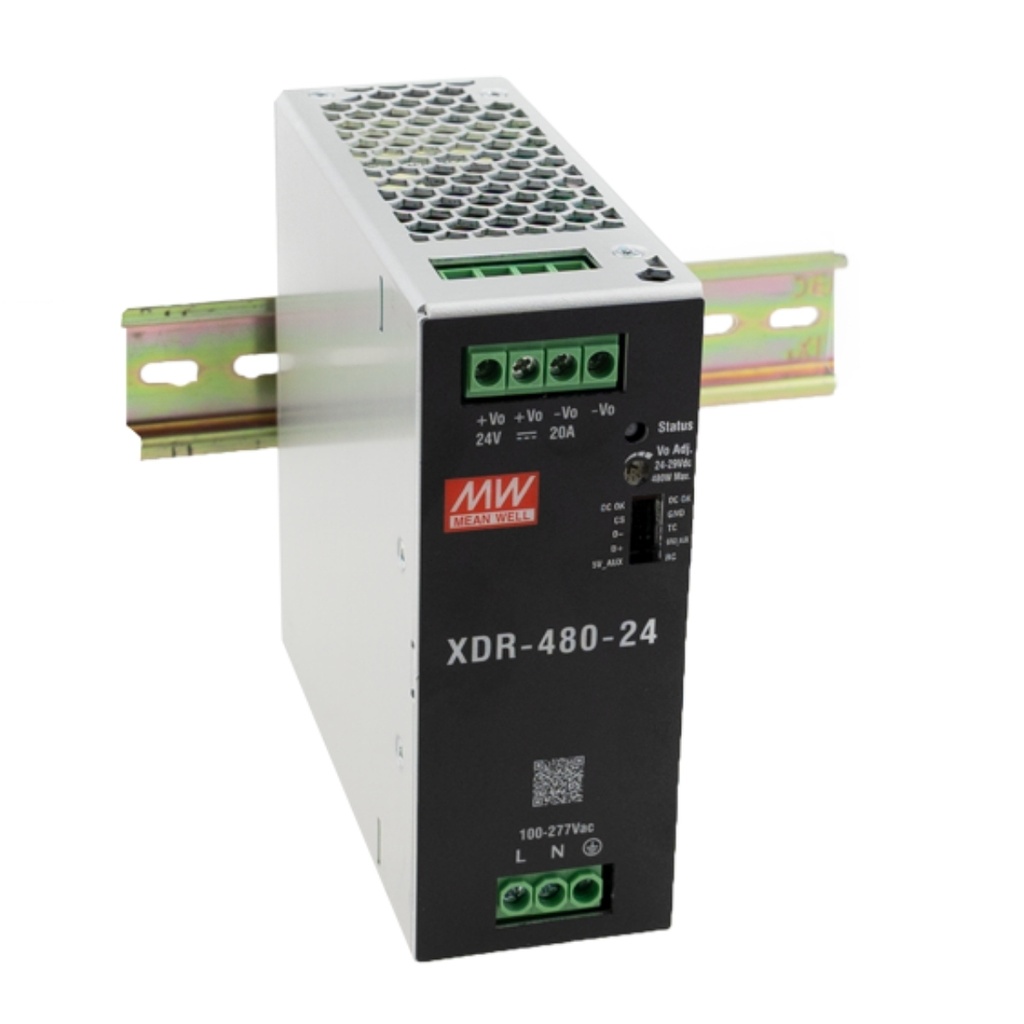 Fuente Riel DIN 480W 24VDC 20A In 85-264VAC