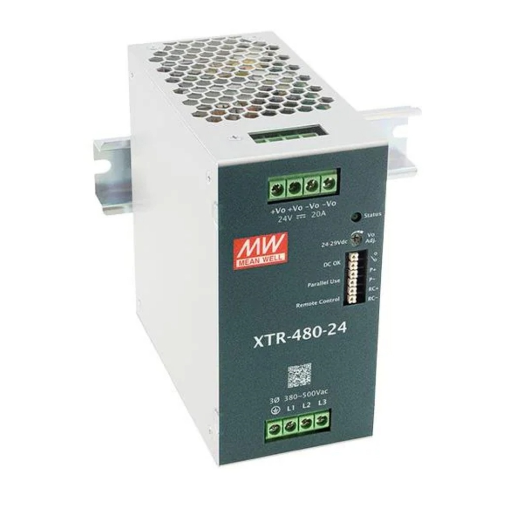 Fuente Riel DIN 480W 12VDC 40A In 85-264VAC
