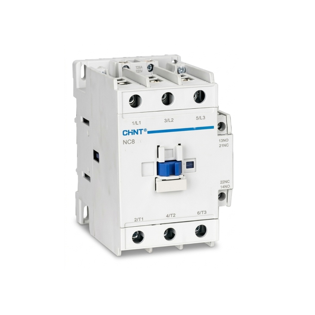 Contactor trifásico 3P 65 A (AC-3) 80 A (AC-1) 690 V, 1NA+1NC, bobina 100-250 V AC/DC