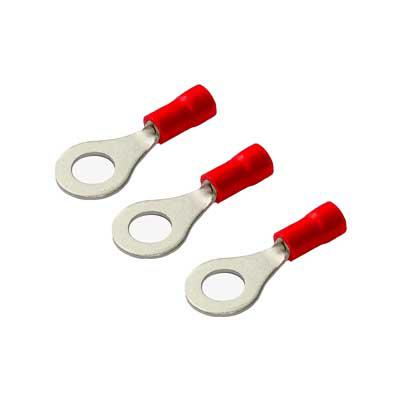 Terminal Aislado   1/4"   T. Ojal Rojo 