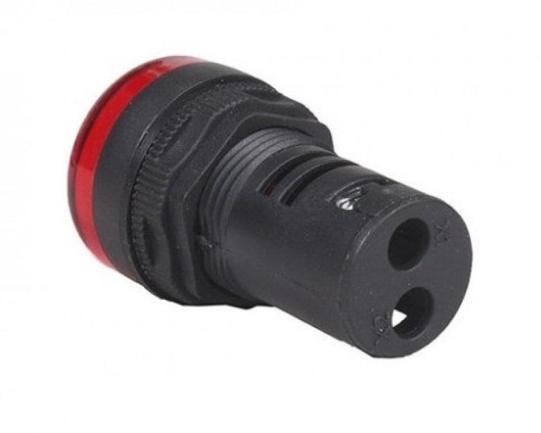 Piloto De Señalizacion Pvc Roja, Ø 22Mm, Voltaje 380Vac. . 592479-592723