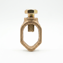 Conector Tipo AB P/Varilla 3/4 (Cuerpo de bronce + Perno de Fierro Tropicalizado)