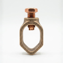 Conector Tipo AB P/Varilla 5/8 (Cuerpo de bronce + Perno de Cobre)