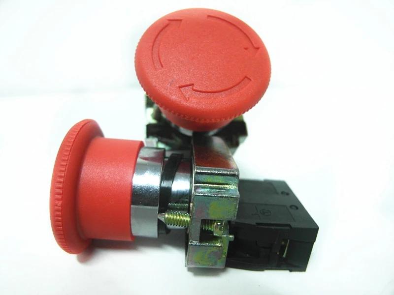 Pulsador Parada Emerg.  Metal Ø22Mm Hongo 40Mm Rojo 1Nc T. Seta 574862