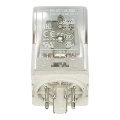 Rele Interf Caps 8Pines Enchuf 2 Cont Conmut/Cru230Ac2
