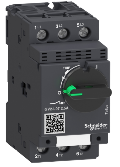 Guardamotor Magnetico 3P Reg. Reg. 2.5A 400/415Vac 100Ka Tesys 