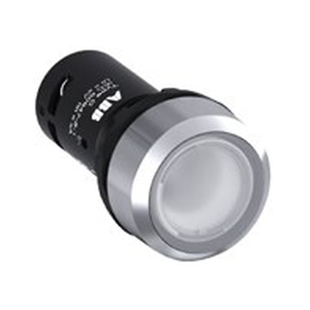 Pulsador Comp. Luminoso Bisel Plástico -Verde 110-130Vac 1Na