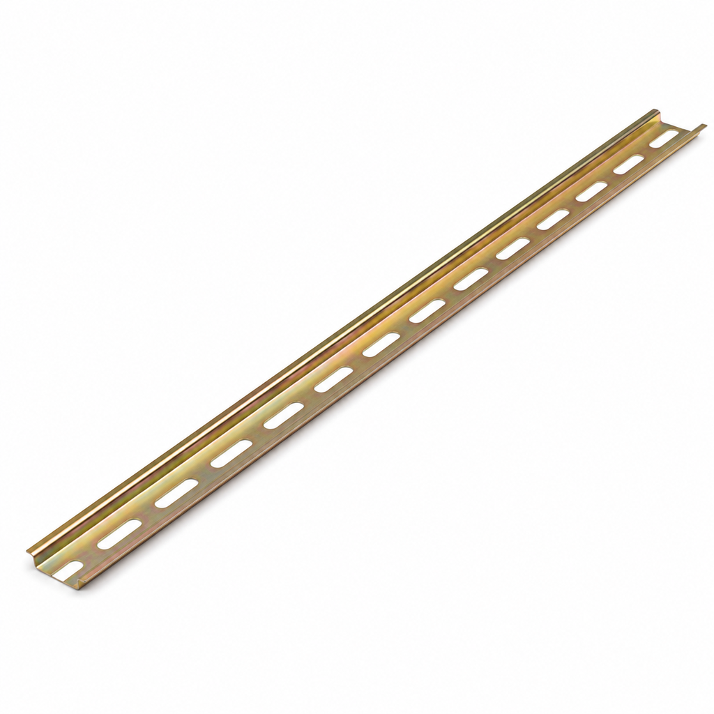 Riel DIN tropicalizado, ancho/alto 35×7.5 mm, 2 metros ; E: 1,0 mm