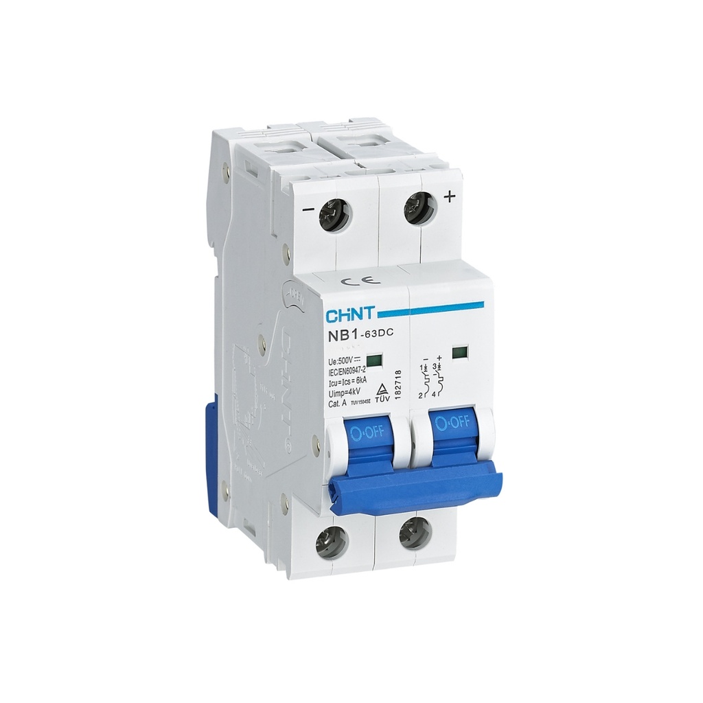 Interruptor Automático 2X16A 6Ka/500Vdc Curva “C” Iec60947-2 