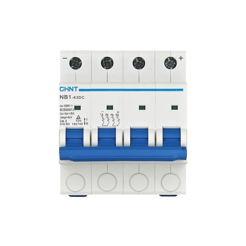 Interruptor Automático 4X40A 6Ka/1000Vdc Curva “C” Iec60947-2 