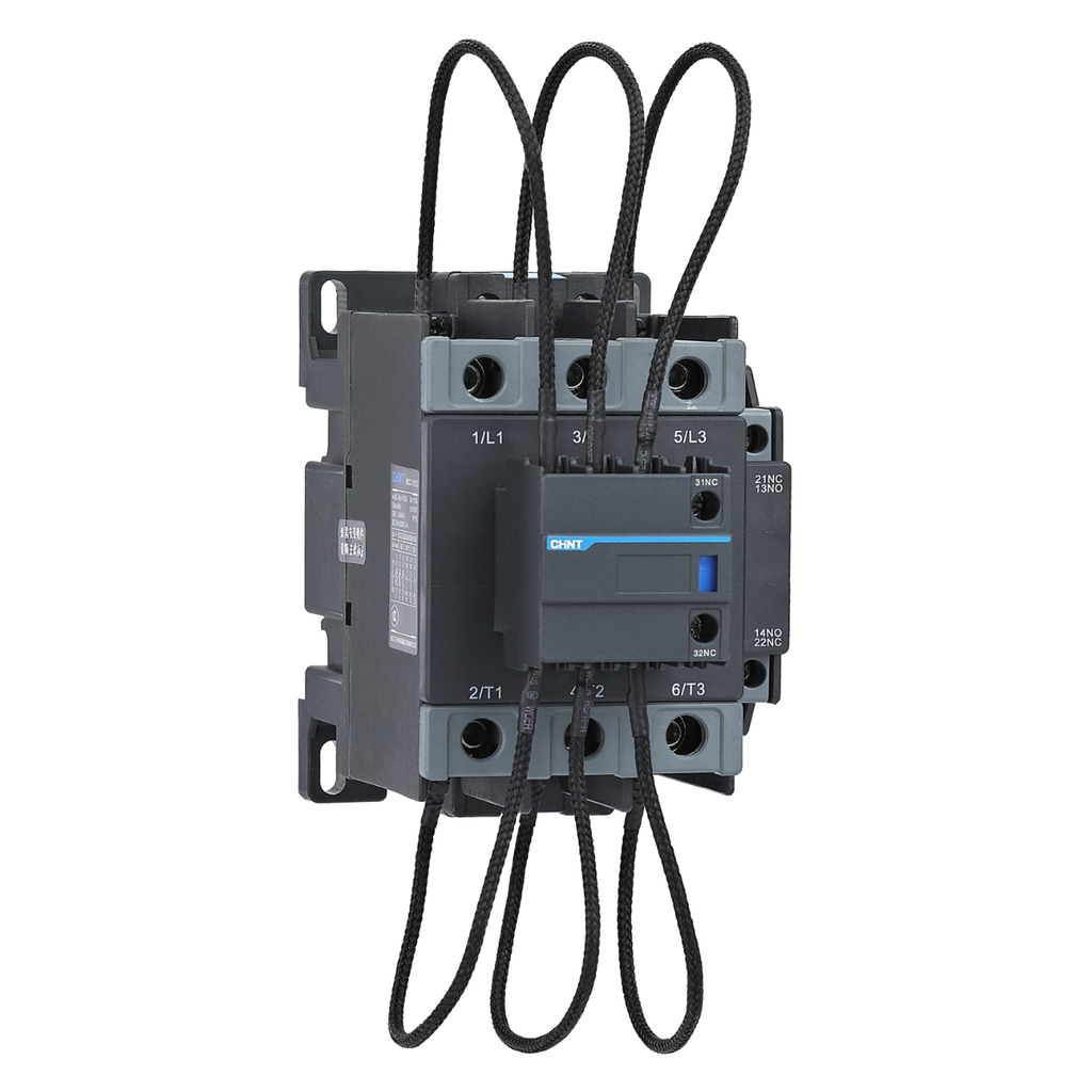 Contactor p/condensador 3P, 43A,  15/25.9/45 KVAR, 230/400/690VAC, bob. 220VAC, aux 2NA+1NC, 50/60Hz
