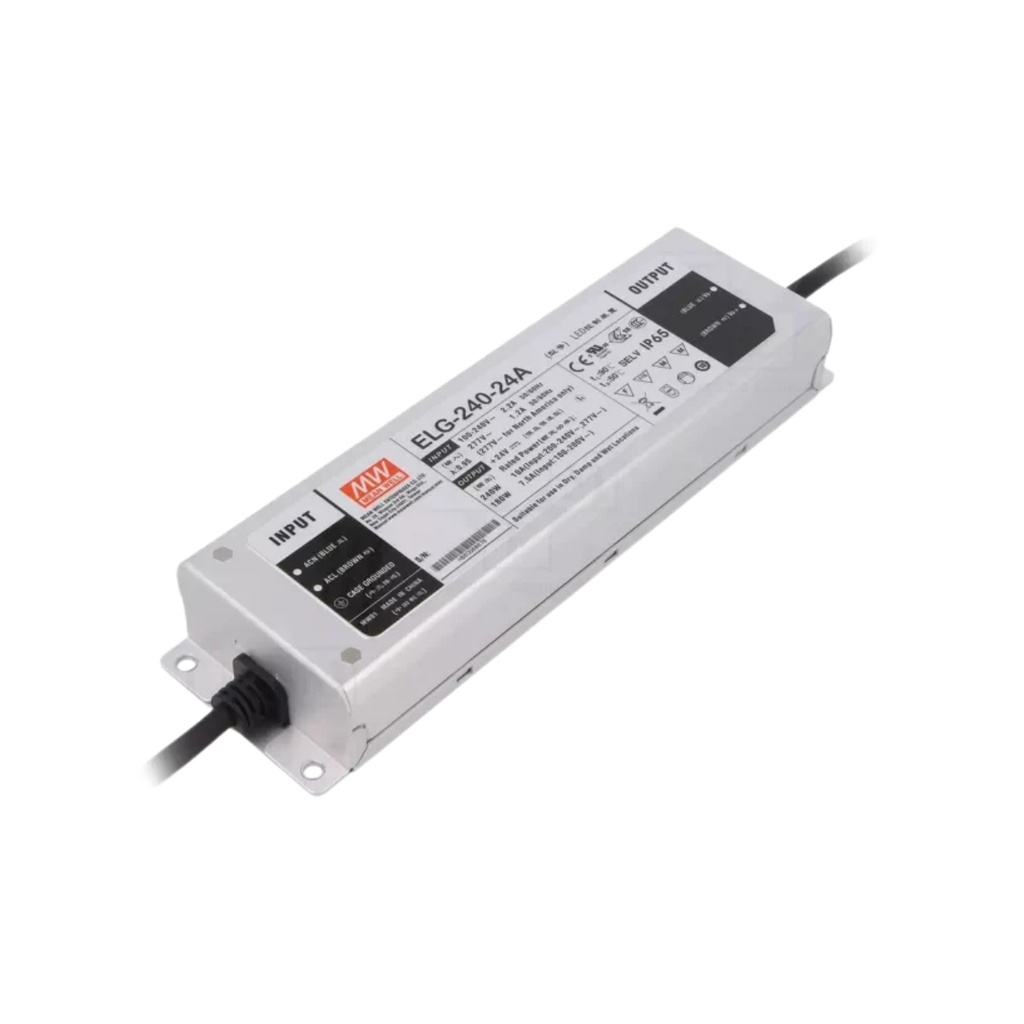 Driver Led / Fuente De Alimentación Ajustable 240W, 24Vdc, 10A, Ip65/Ip67