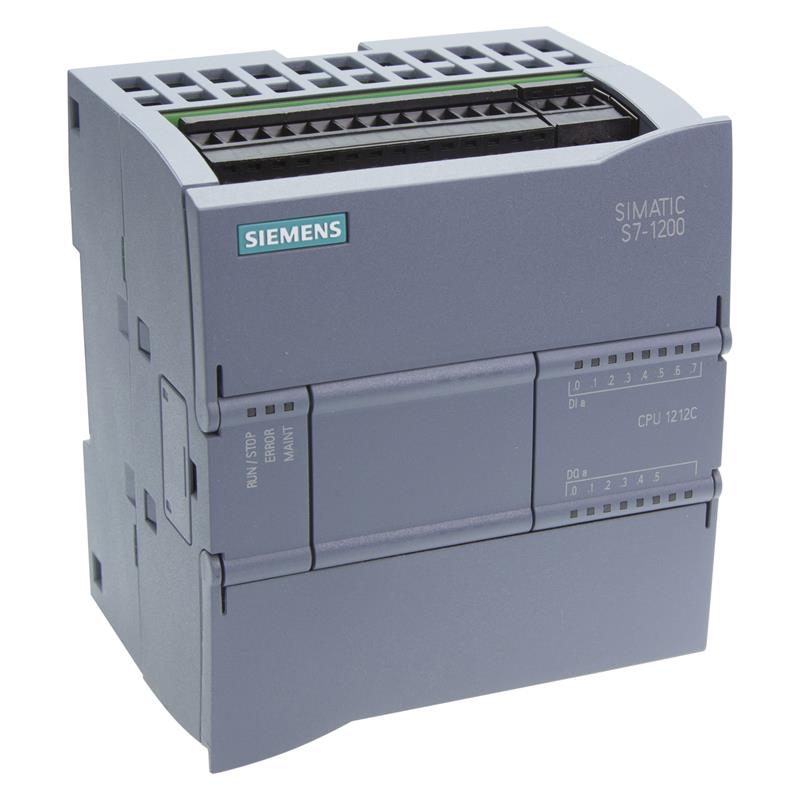 Simatic S7-1200, Cpu 1212C, Cpu Compacta, Dc/Dc/Dc, E/S Integradas: 8 Di 24V Dc; 6 Do 24 V Dc; 2 Ai 0 - 10V Dc, Alimenta