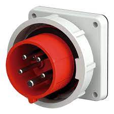 Enchufe Empotrable 32Amp 3P+N+T 415V Rojo 6H Ip67