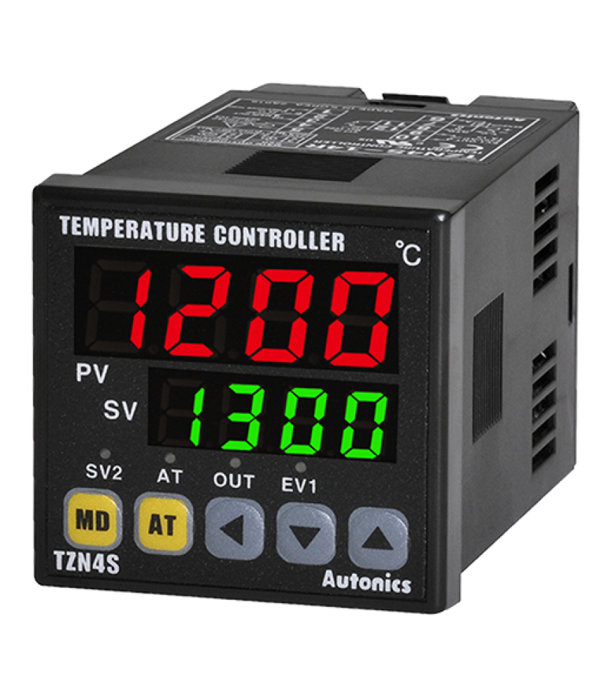 Controlador de Temperatura PID 4 dígitos con Alarma, 100-240VAC, 48x48mm