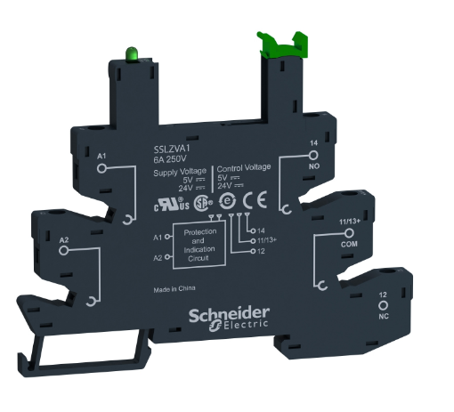 Base De Rele Enchufable  Para  Rele Zelio Ssl 230 V Ac/Dc