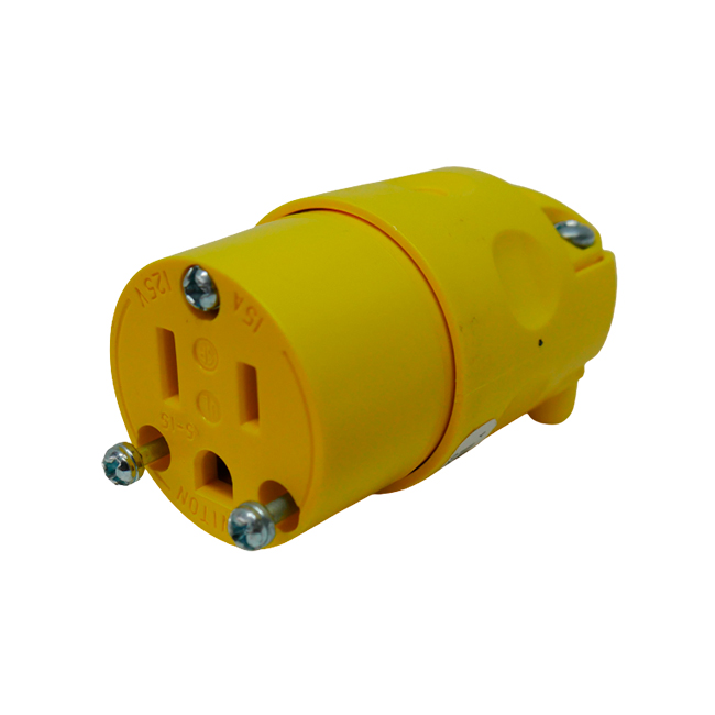 Toma Aerea Plano 2X15A 125/250V Nema 1-15R Pvc Amar | GRUPO COINP