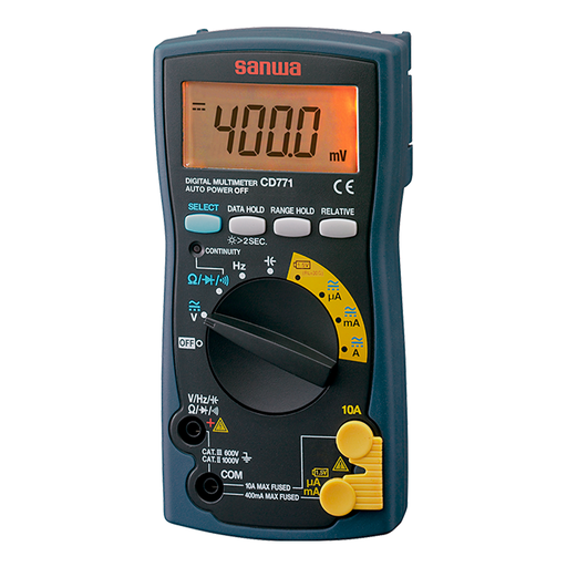 Multimetro Digital, 600V Ac/Dc, Frecuencia, Capacitancia Y Diodos