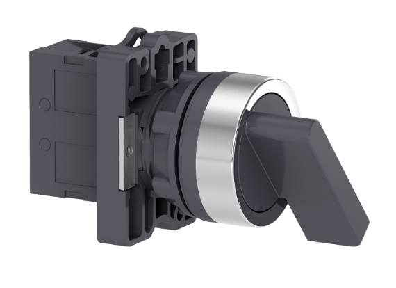 Selector Maneta Larga 2 Posic Plastico Negro 22Mm 1Na Harmony Easy ...